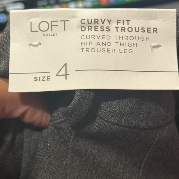 LOFT Women’s Gray Slack Dress Pants size 4 NWT - Picture 5 of 7